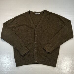 Cypress Links Cardigan Sweater Men's Large Acrylic Golf Grandpa Vintage Grunge